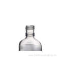 Clear Glass Flask Bottle